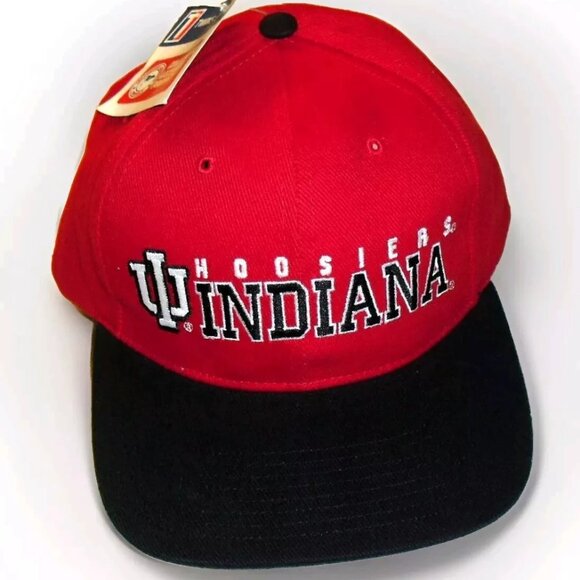 Indiana Hoosiers Vintage 90s Original Mens Adjustable Strapback hat Cap New Ncaa - Picture 1 of 4